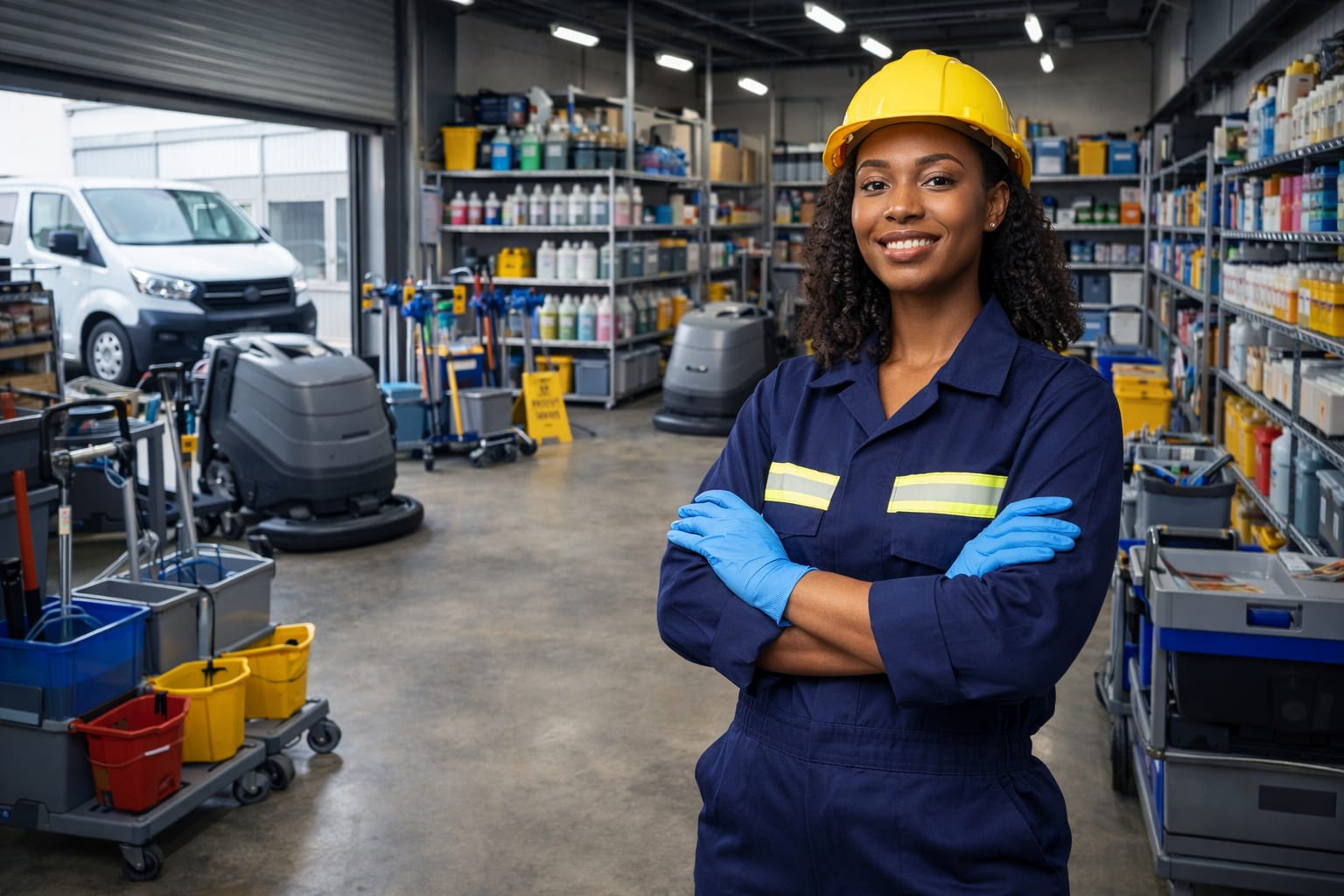 Cleaning business equipment storage and industrial machinery in South Africa